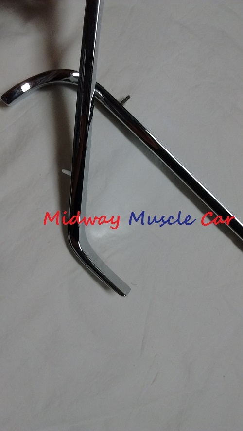 NEW chrome front lower valance panel moldings (pr) 1969 69 Pontiac GTO