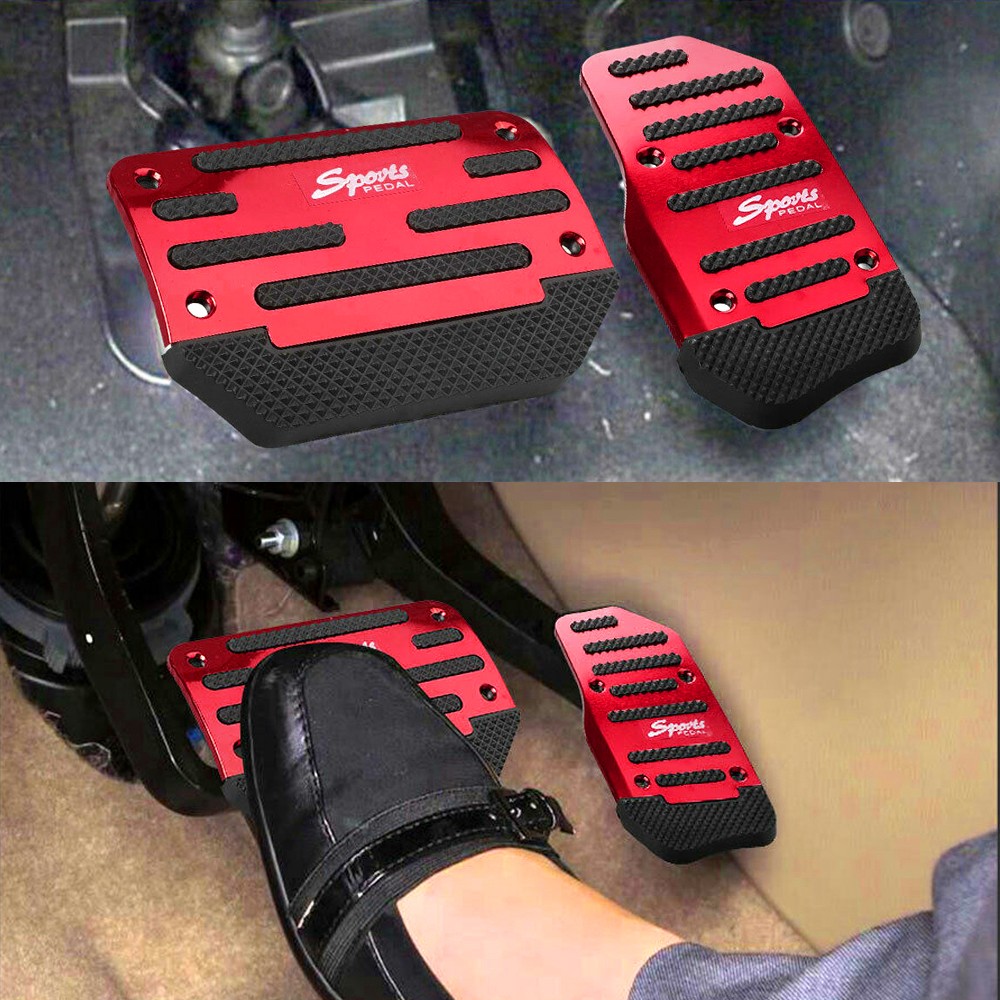 USA Non-Slip Red Automatic Brake Gas Pedal Foot Pad Cover Car Ship Part For Free