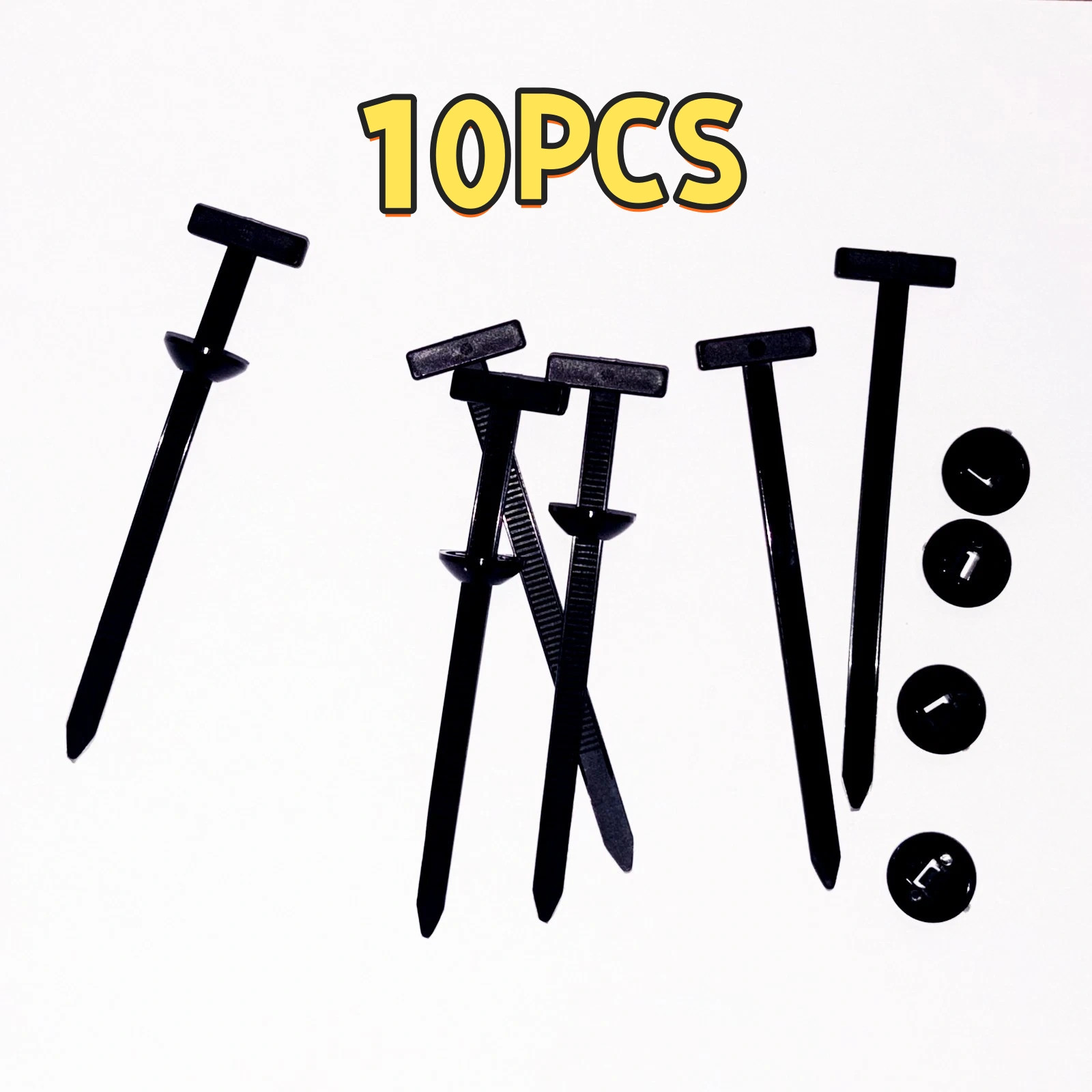 10 Pieces Nylon Cable Tie Fastener Universal Buckle Clips for Automotive Car Use