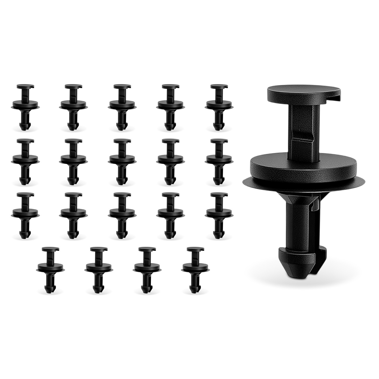 20Pcs Nylon Air Dam Deflector Valance Bumper Clip Retainer for Chevy Silverado
