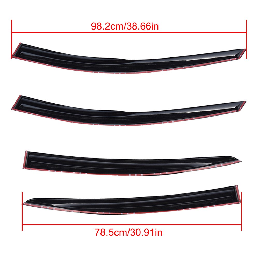 New Window Visors For Cruze 2008 2009-2015 2016 Visor Guard Smoke Acrylic