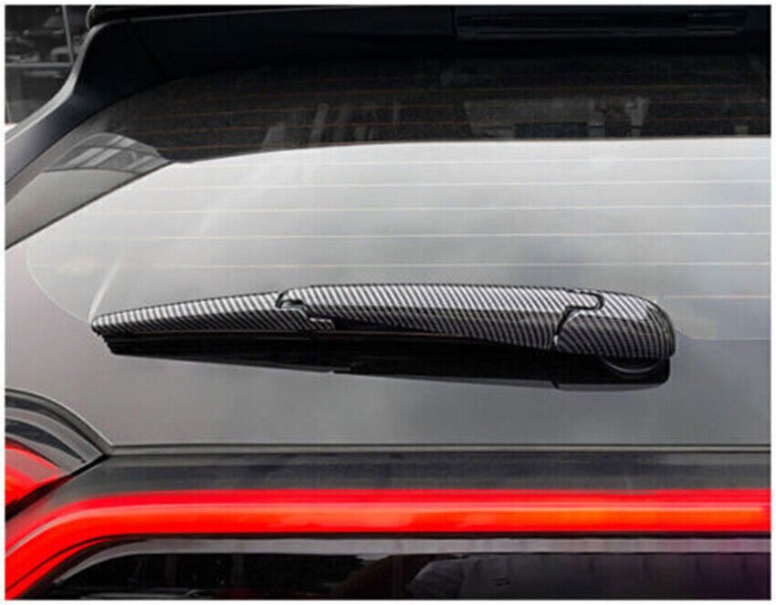 For Toyota RAV4 2019-2025 Carbon Fiber abs Tail Rear Window Wipers Cover Trim