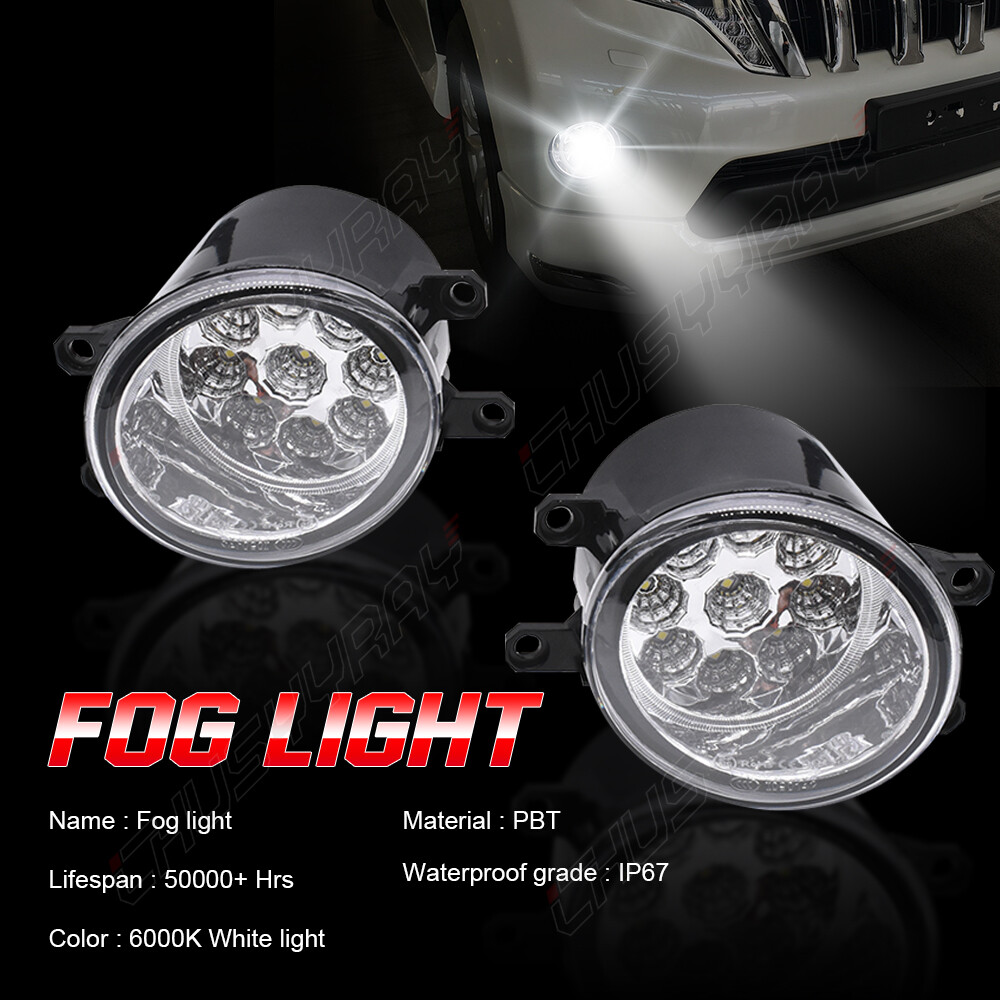2pcs Replace Halogen Fog Light Lamps Assembly For Toyota Venza 2009 -2015