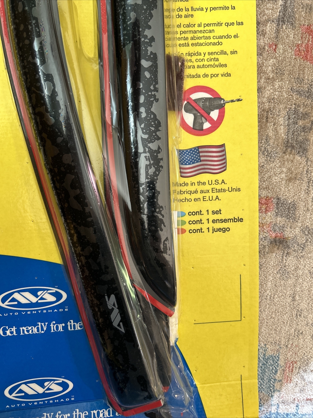 Auto Ventshade 194109 Ventvisor In-Channel Deflector 4 pc Made in USA, PLS Read.