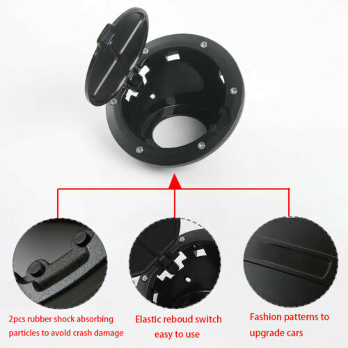 Exterior Fuel Gas Tank Cap Cover Filler Door Trim For 07+ Jeep Wrangler JK JKU