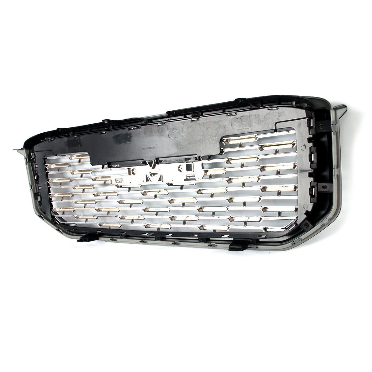 For GMC Yukon / XL 2015-2020 Denali Style Front Upper Grille w/Chrome Trim ABS