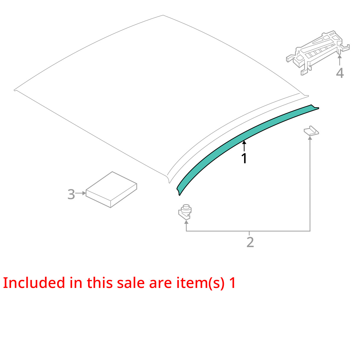 2020-2025 BMW M850i 840i G16 Left And Right Roof Molding Black OEM *NOTE*