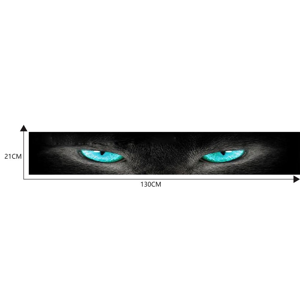 Sticker Blue Eye Banner Graphic Vinyl Decal For Car Front Window Windshield DIY