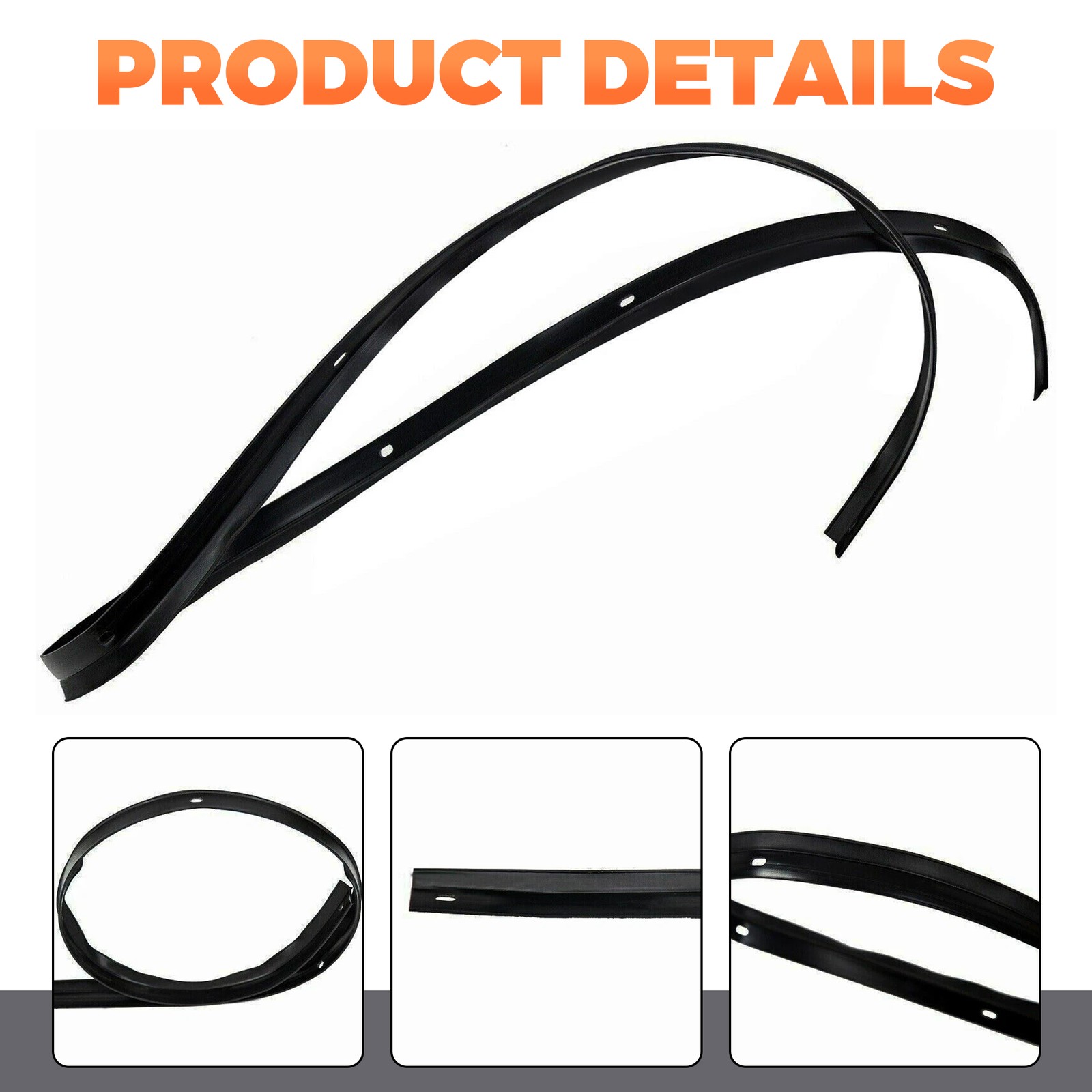 For 2008-2022 Dodge Challenger Front Bumper Hood Weatherstrip Seal w/ Rivets