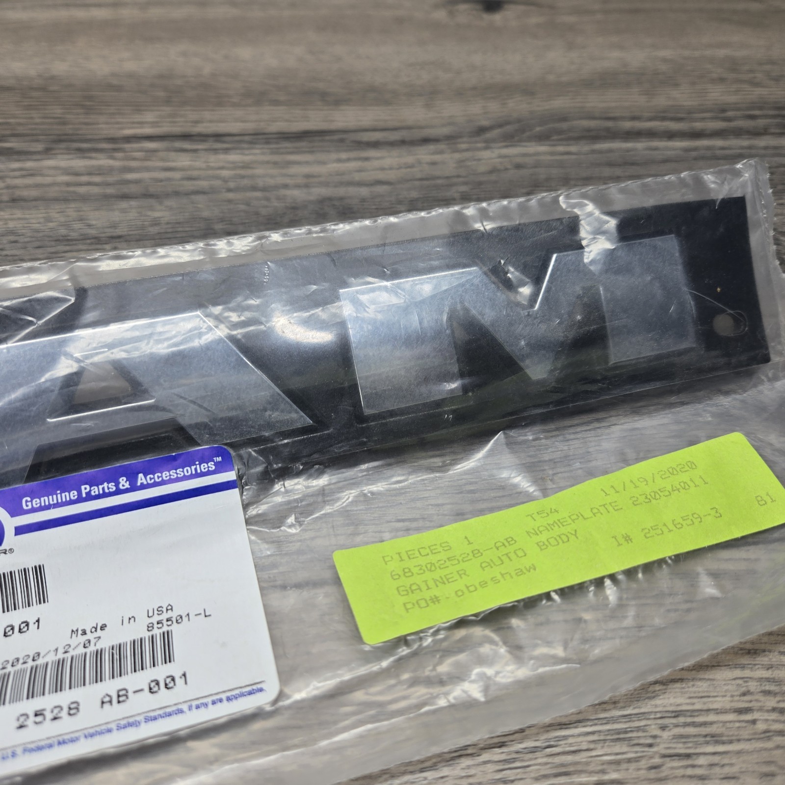 2019-2026 RAM 1500 Front Door Emblem Badge Nameplate OEM NEW MOPAR 68302528AB