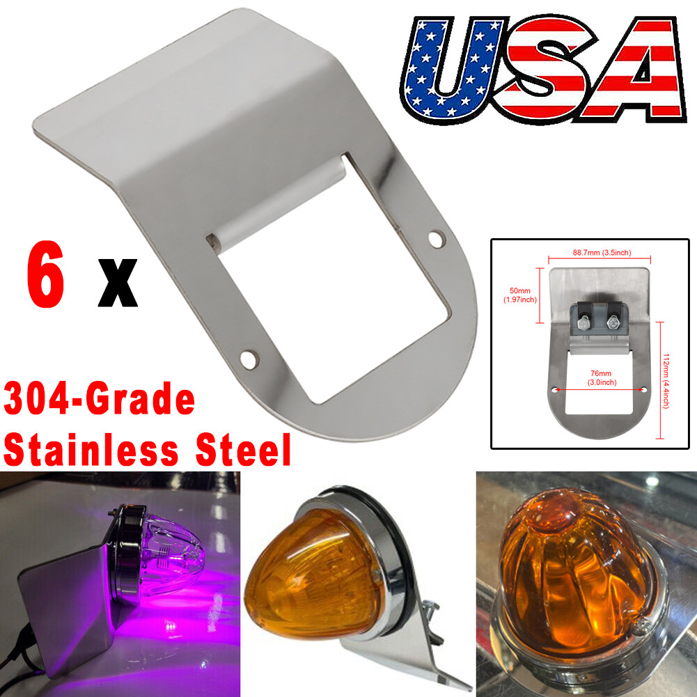 6PCS Watermelon Under Glow Frame Bracket For Peterbilt/Kenworth 359/379/389 660