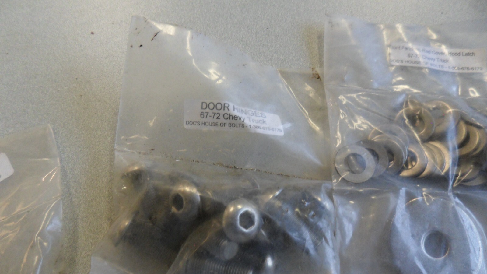 67-72 Chevy GMC Truck Various Exterior Hardware Screws Bolts Door Molding 02BA3