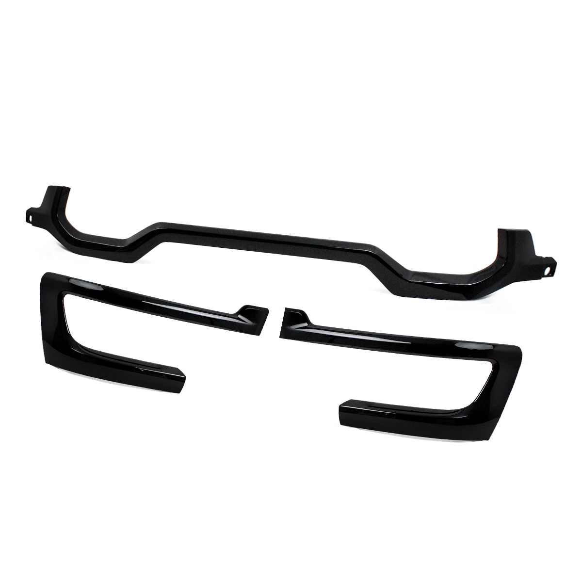Diamond Black For RAM 2500 3500 2025-2026 Front Grille Lower Molding Trim 3PCS