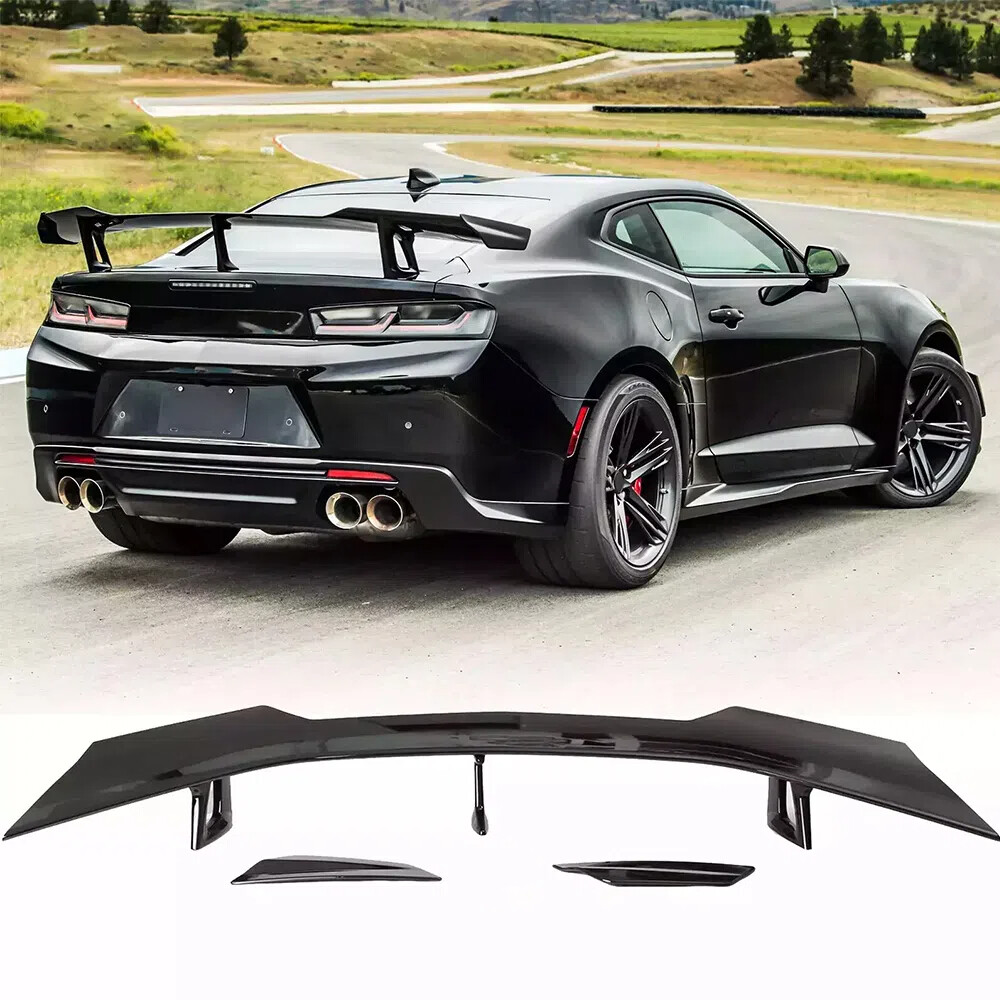 For 16-23 Chevy Camaro RS SS ZL1 Gloss Black Rear Trunk Wing Spoiler 1LE Style
