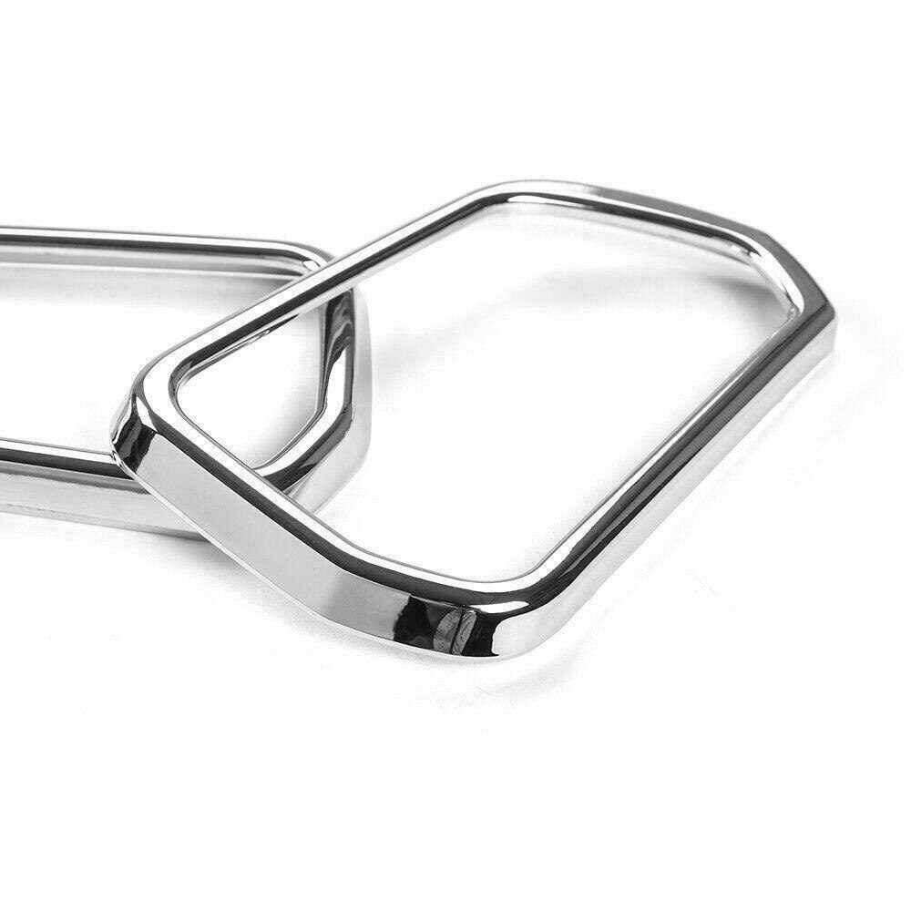 2X Exterior Rearview Mirror Frame Decor Cover Trim for Ford Mustang 2015+ Chrome