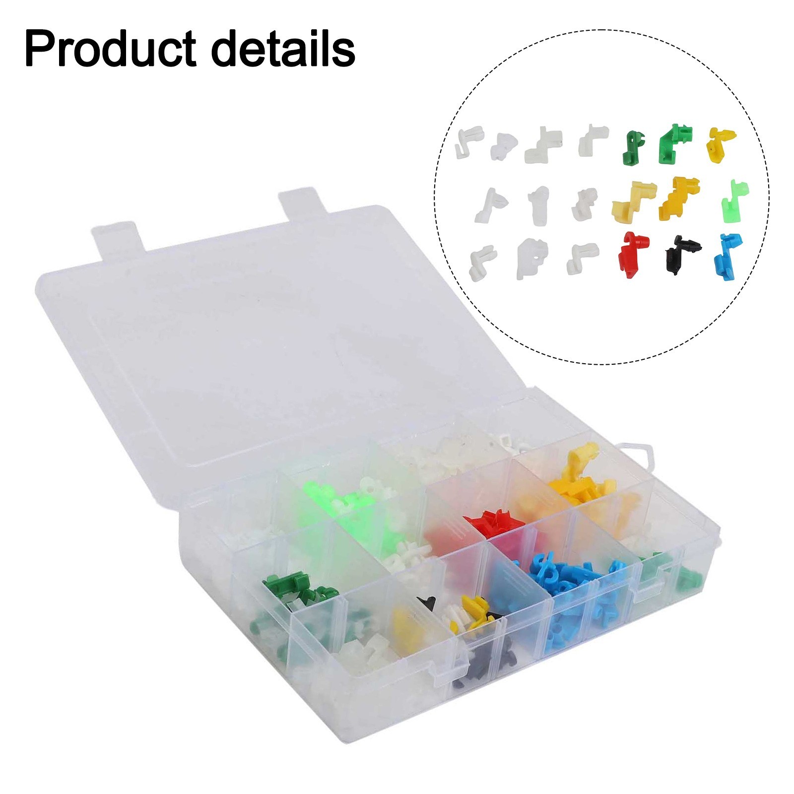 Simple Installation Door Lock Rod Clips Assorted Car Wire Clips Pack of 160