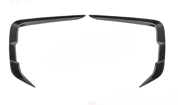 For BMW 8-Series Real Carbon Fiber G14 G15 G16 Front Fog Lamp Eyebrow Cover Trim