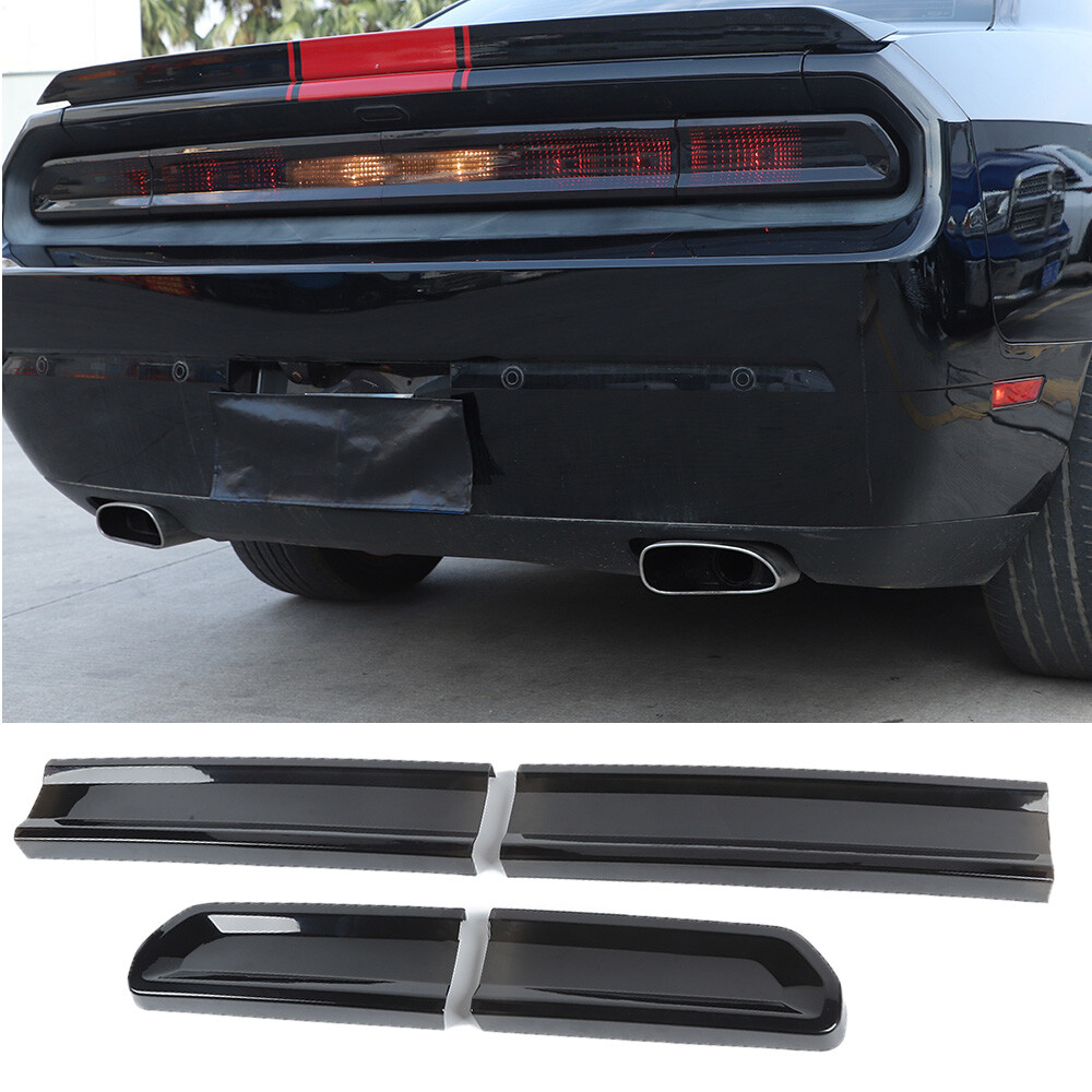4pc TailLight Lamp Covers Rear Tail Light Guard for Dodge Challenger 2009-2014