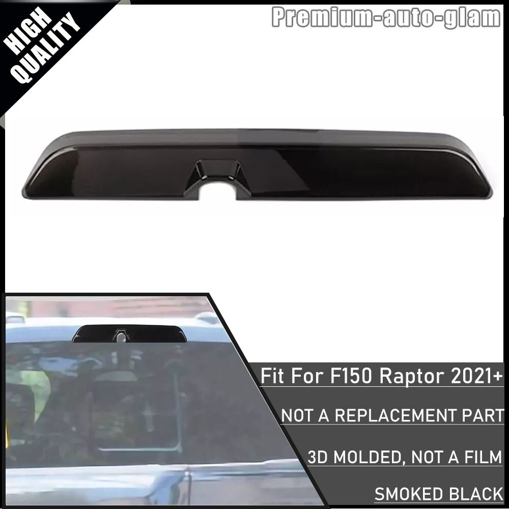 Smoked Car Tail 3RD Third Brake Light Cover Trim Lamp For Ford F150 Raptor 2021+