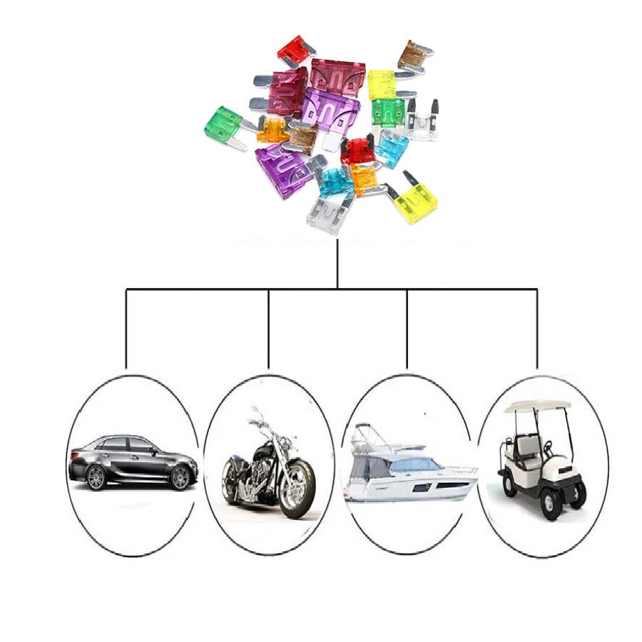 330Pcs Universal Car Blade Fuses Assortment Kit Standard Mini & Low Profile Fuse