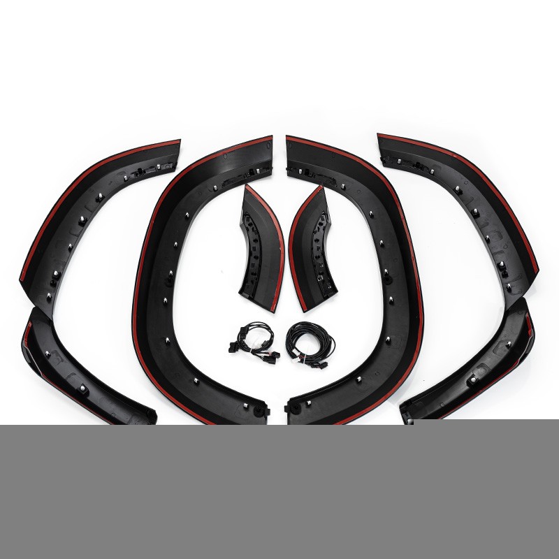 Gloss Black Widening Fender Flare Wheel Arch with Light For Defender 110 2020-23