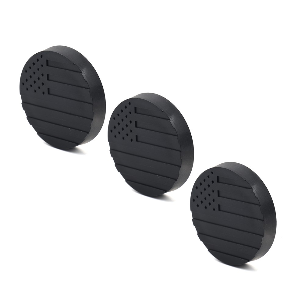 3pcs/set Lock Door Key Hole Socket Cover Trim For Jeep Wrangler TJ JK JL JT