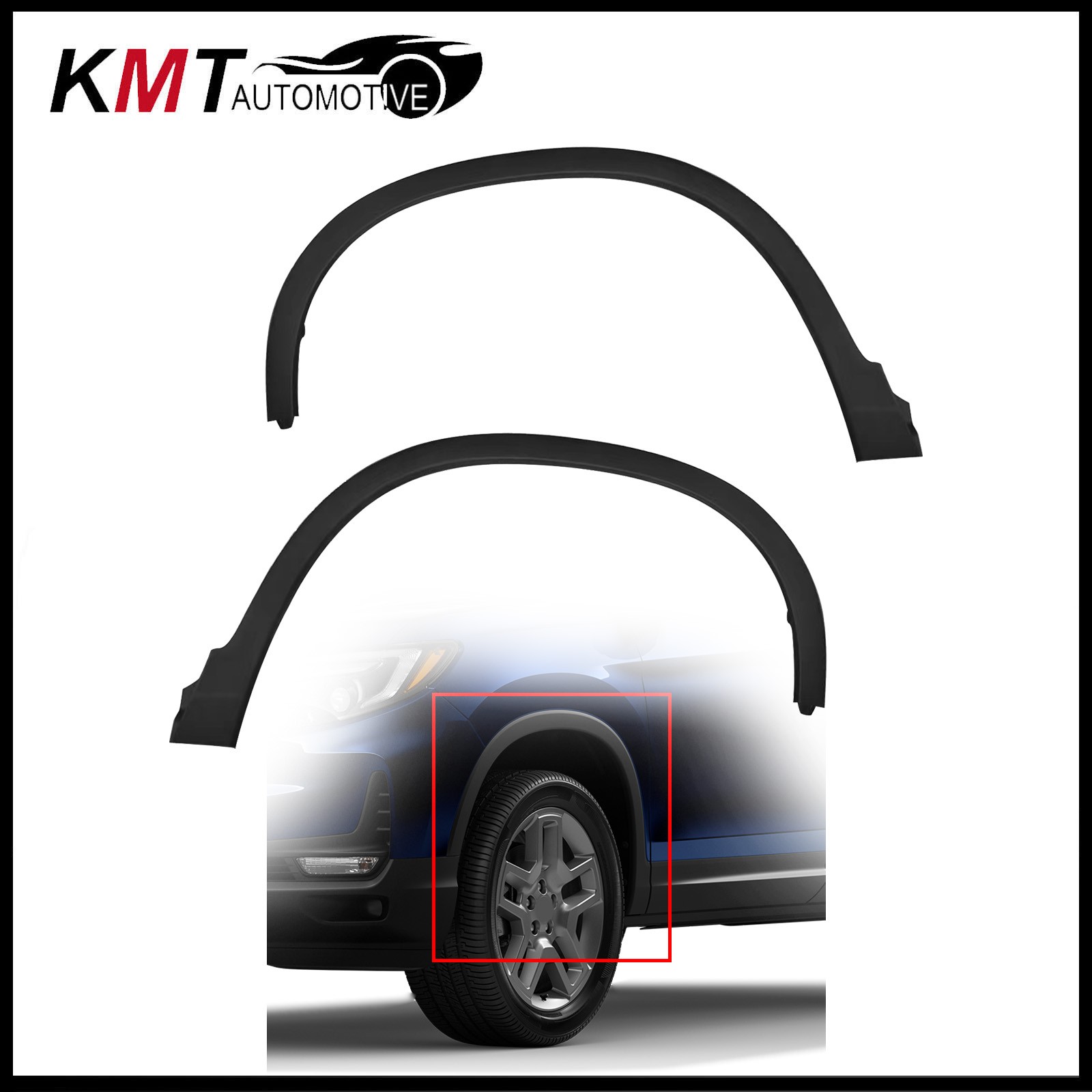 Pair Right & Left Fender Wheel Arch Trim For 2016-2025 Passport Ridgeline Pilot