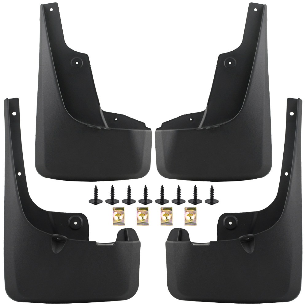 Complete Mud Flap Set for Toyota 4Runner 2010-2024 TPO Plastic Splash Guards