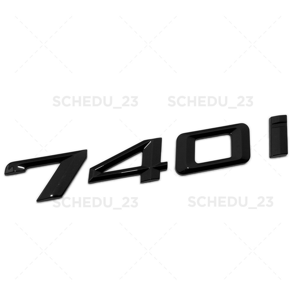 11-15 Gloss Black 740i Trunk Lid Nameplate Letter Emblem Badge M Performance F01