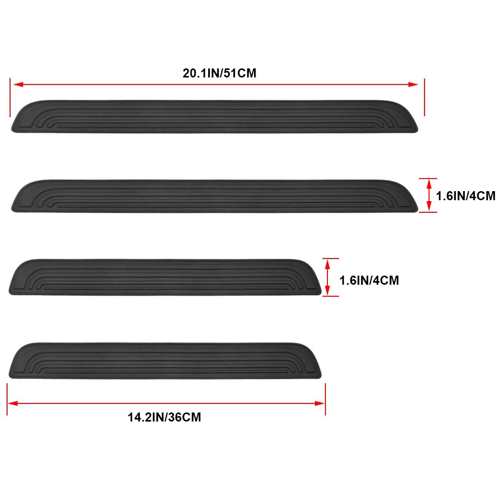4x For Subaru Impreza 2015-2025 Car Door Sill Step Protector Cover PVC Sticker