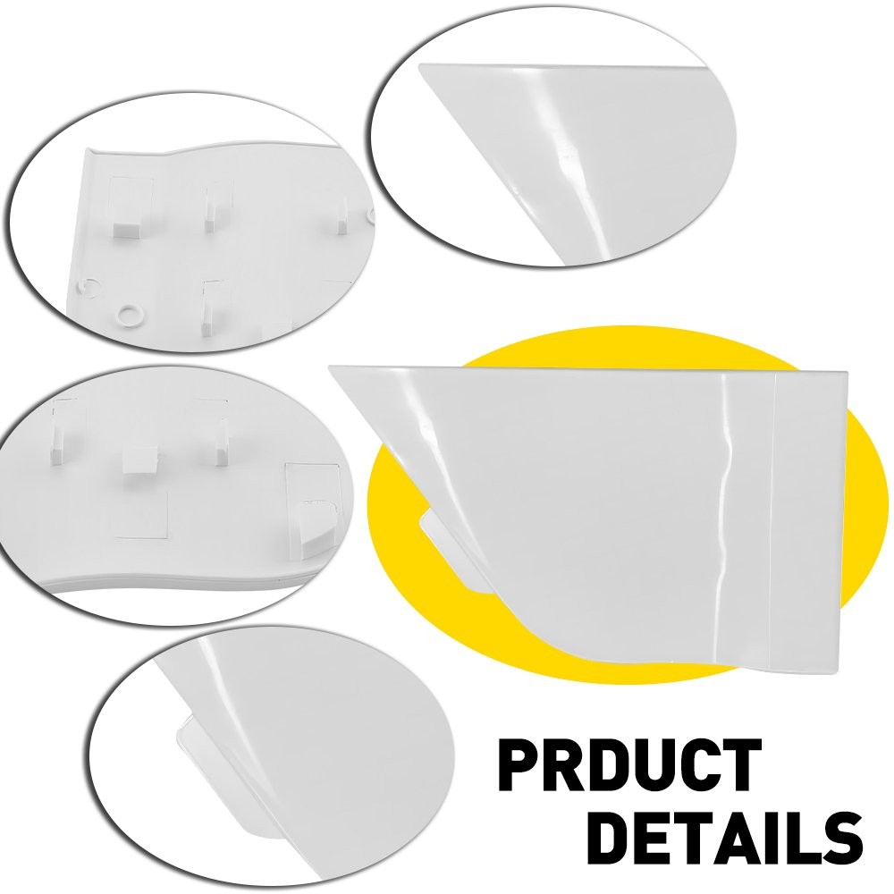 Fits for 2015-2023 Ford Transit Fuel Door Gas Cap Hatch Cover Trim Panel White