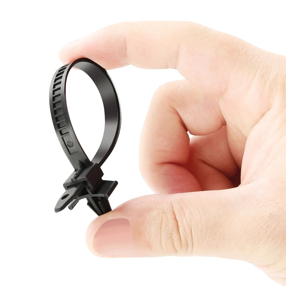50X5 Size Universal Car Push Mount Cable Zip Tie Nylon Self Locking Cable Strap
