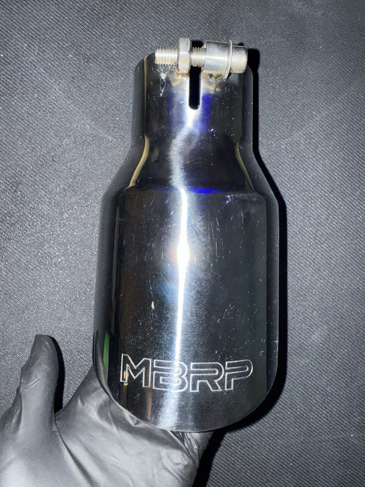 MBRP 4 Inch Exhaust Tip-Polished Stainless Steel,Clamp-On (Fits 3inch Tailpipe)