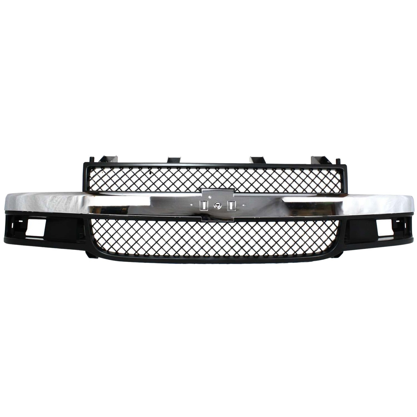 Grille Assembly For 03-23 Chevrolet Express 3500 2500 03-14 GMC Savana 1500 Gray