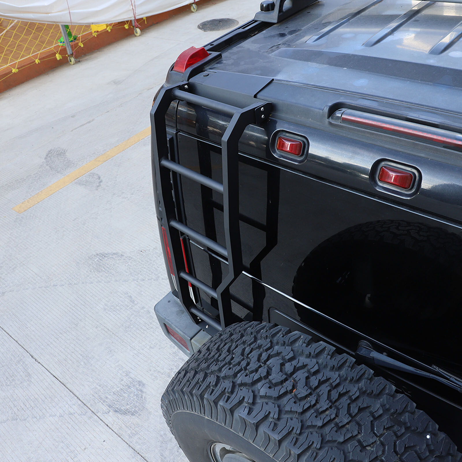 Trunk Rear Hatch Tailgate Ladder Trunk Storage Box Kits For Hummer H2 2003-2009