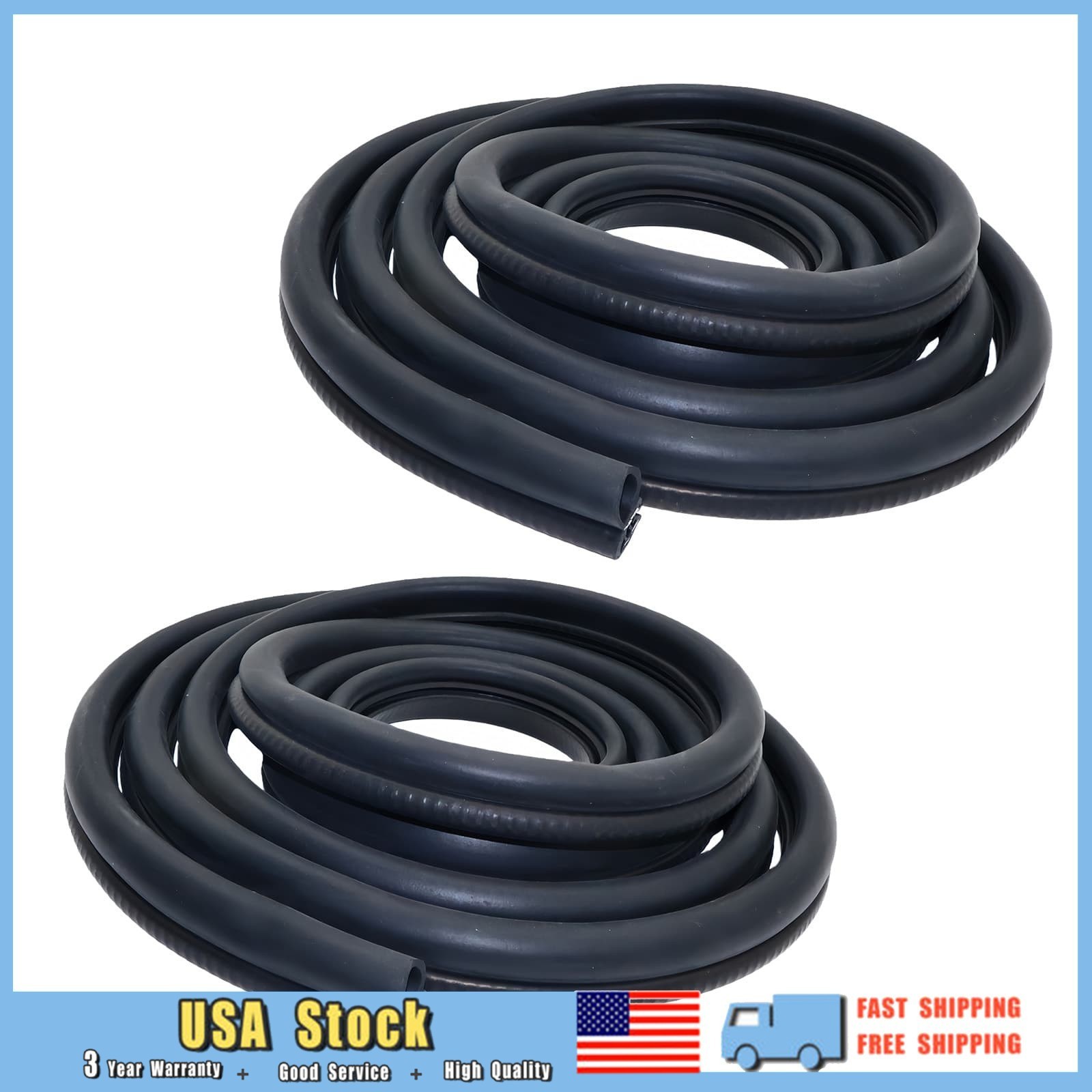 For Peterbilt 379 389 359 367 386 13.5Ft Cab Door Weatherstripping Rubber Seal