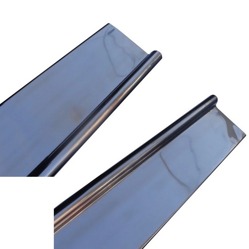 PAIR Set 2pcs Door Sill Covers Scuff Plates Smooth Shiny VW Karmann Ghia