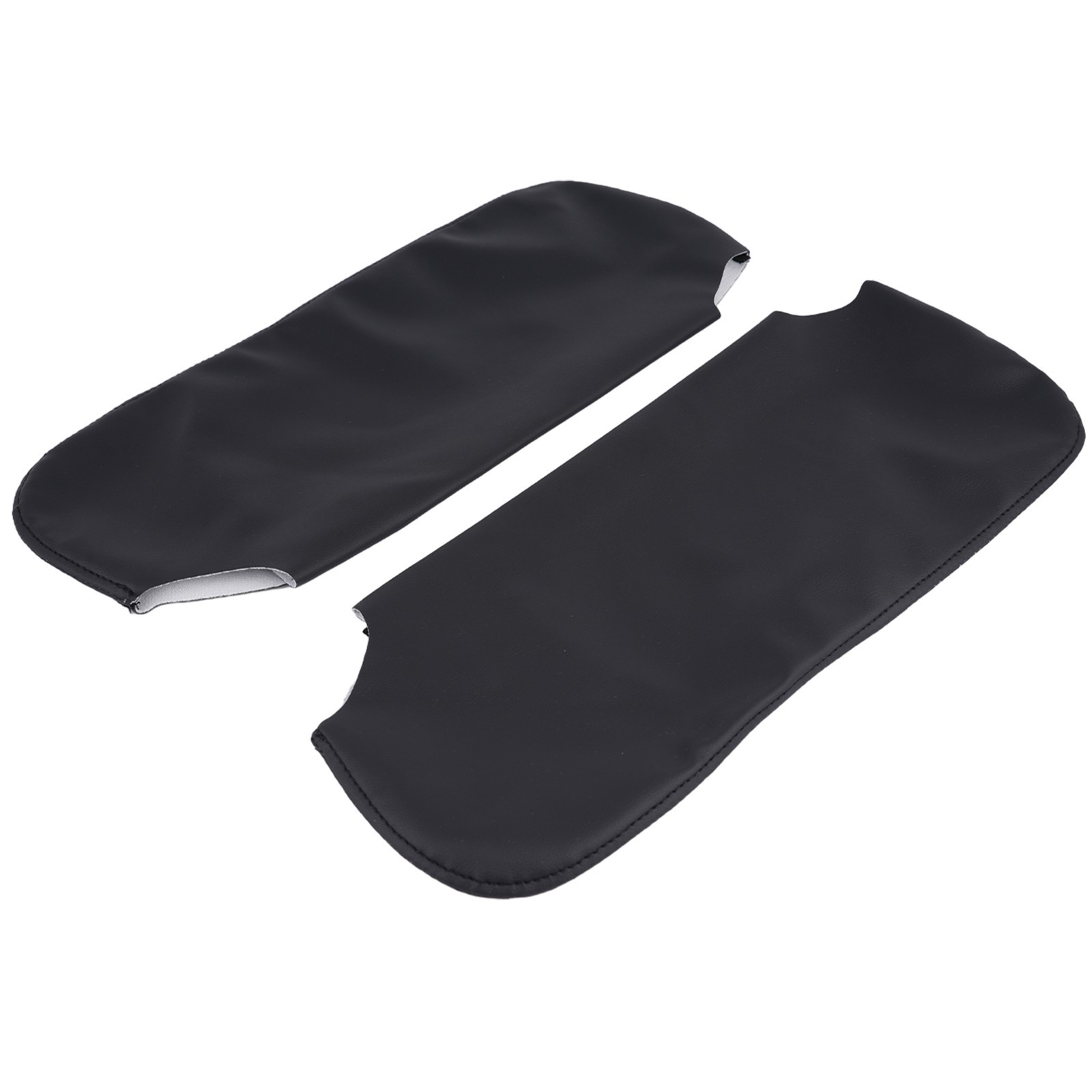 Brand New Sun Visor Cover Leather Cover Black Front Microfiber Leather