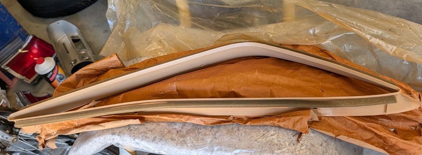 85 Dodge Daytona oem drivers side left rear interior window trim molding