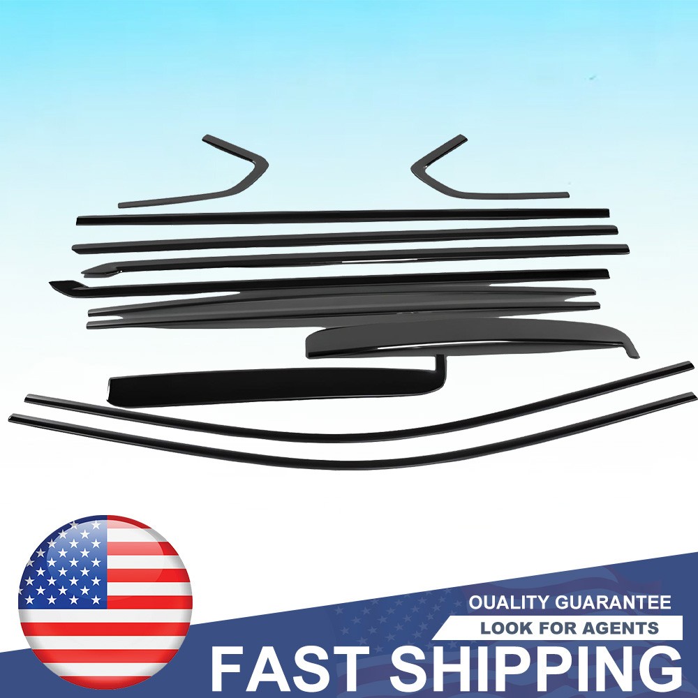 12 PCS Window Decor Trim Strip Cover For Chevrolet Sonod HD2500/3500 2019-2025