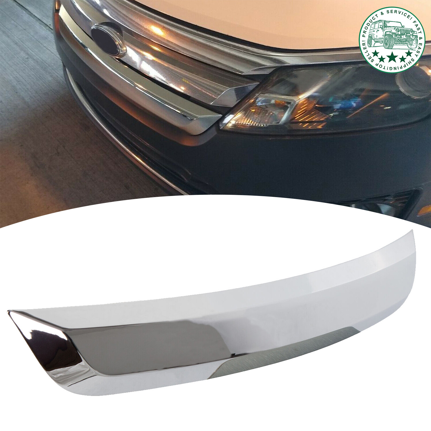 Grille Trim Grill Lower Chrome For Ford Fusion 2010-2012 FO1216104C AE5Z8200B