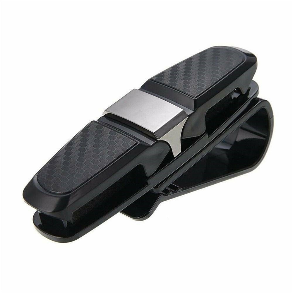 None Sunglasses Clip Holder 10×3.5×4.2cm Card Ticket Holder 2pcs Black