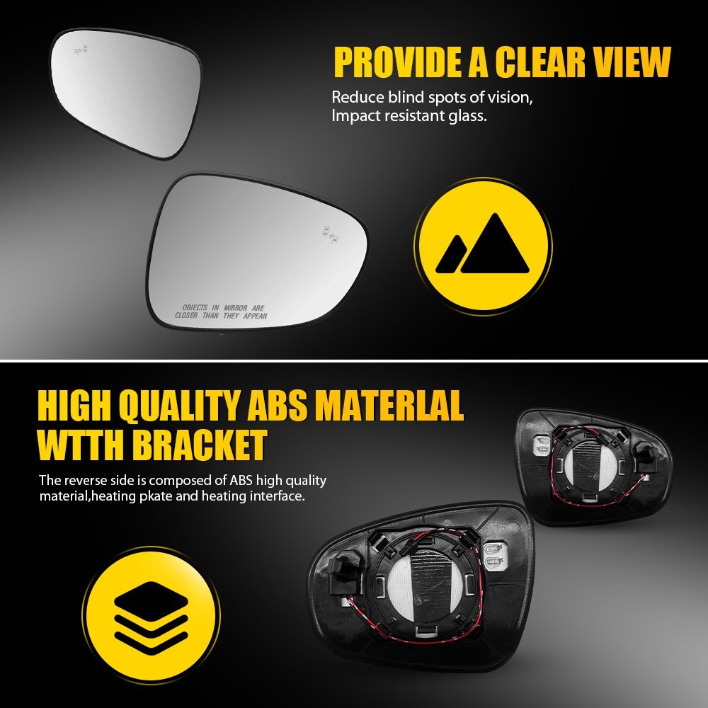 Heated Blind Spot Mirror Glass Left Right For Lexus ES300h IS250 IS350 2-10X