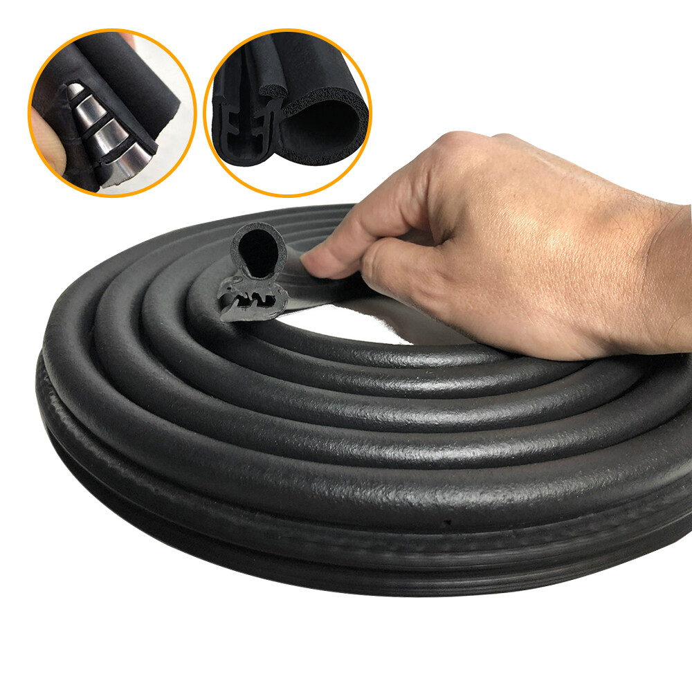 10ft U Shape Seal Rubber Car Doorge Guard Trim Molding Protectors Strip Black