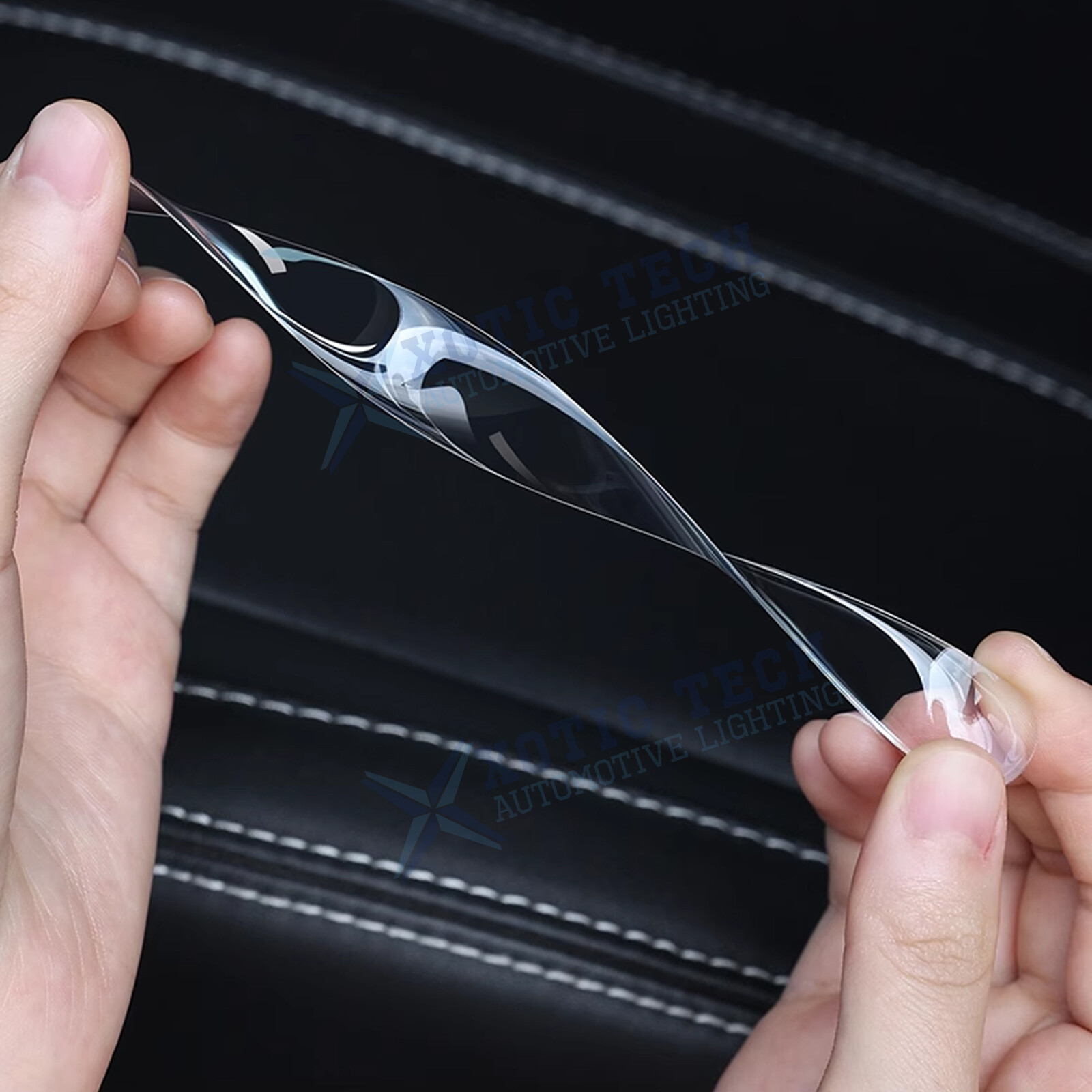 8x Clear Transparent Door Handle Bowl Strip Decals Guard Film Universal for Car