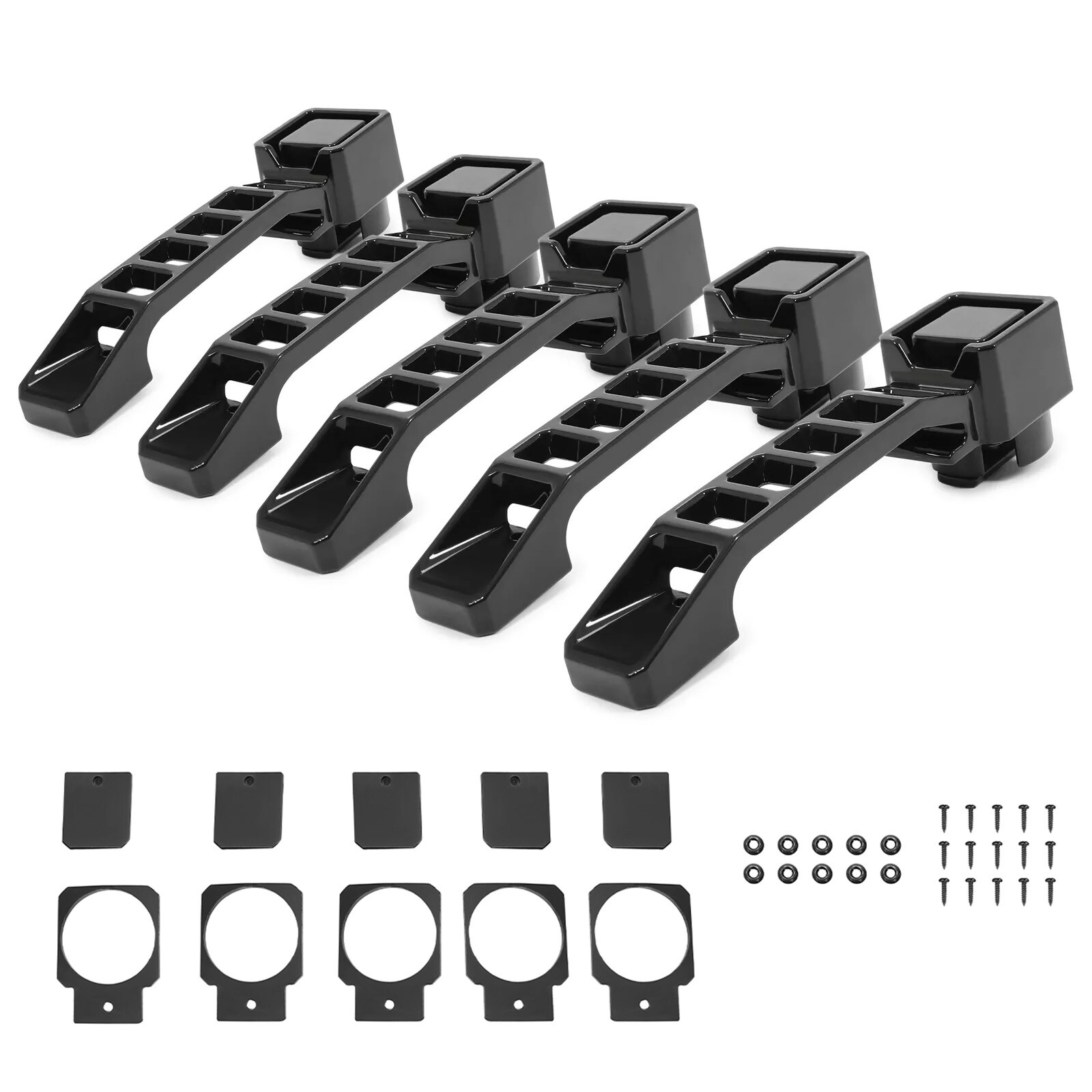 For Jeep Wrangler JK/JKU 2007-2018 Black Exterior Door Handles Aluminum Kit