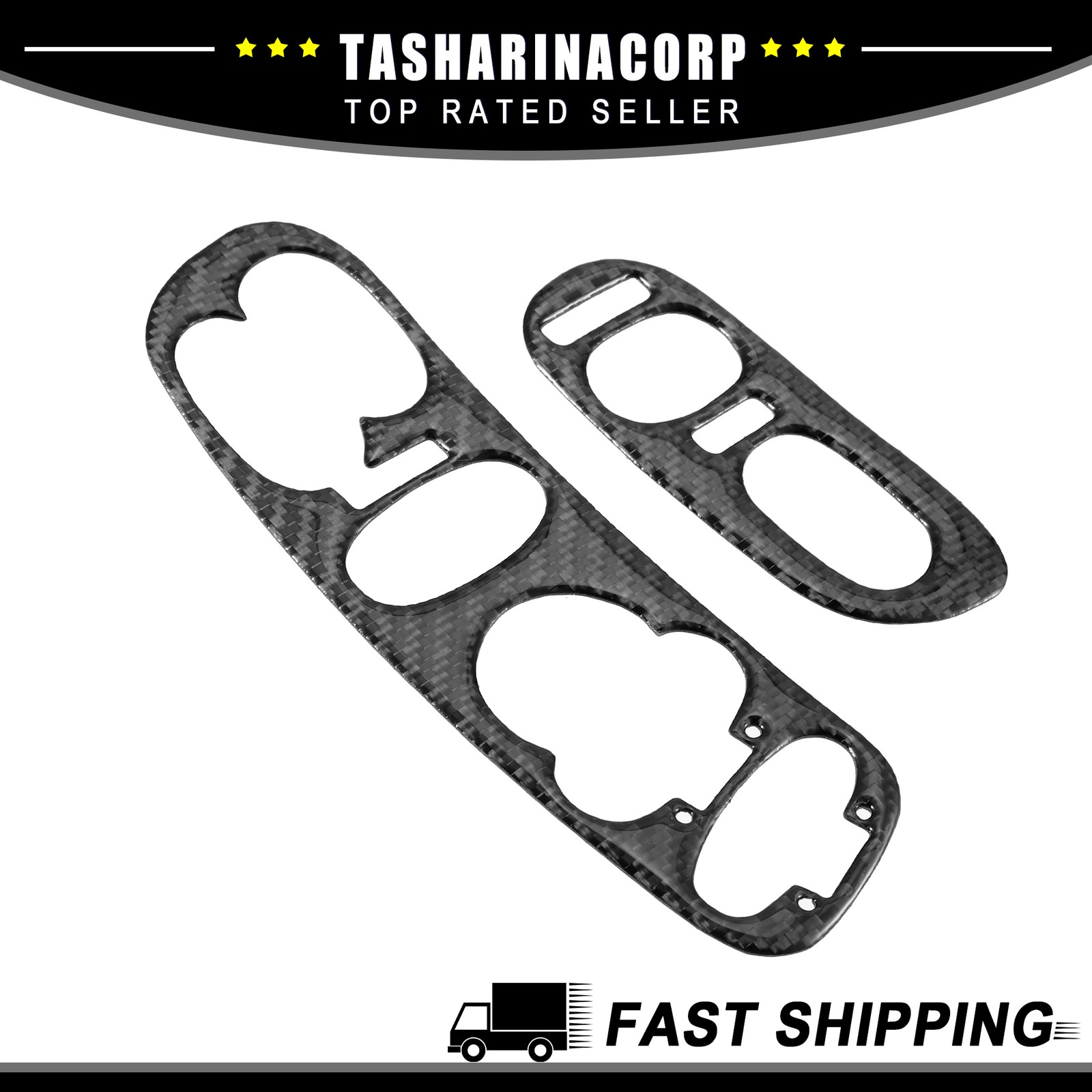 Piece of 2 Window Lift Switch Cover Trim fit for Chevy Corvette C5 1998-2004