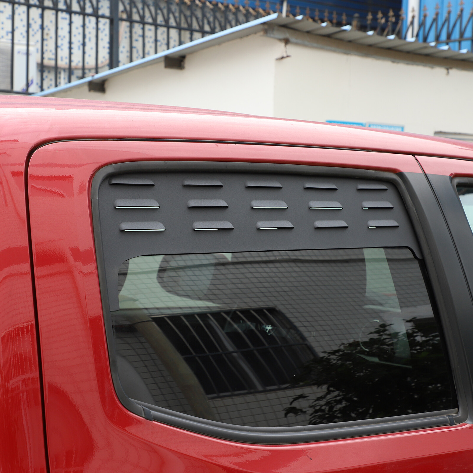 Black Aluminium Alloy Door Window Air Vents Screens For Toyota Tacoma 2016-2022