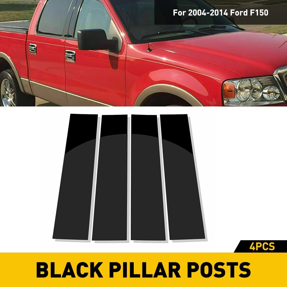 For 2004-2014 Ford F150 4 PCS Car Pillar Posts Trim Decorative Cover Accessories