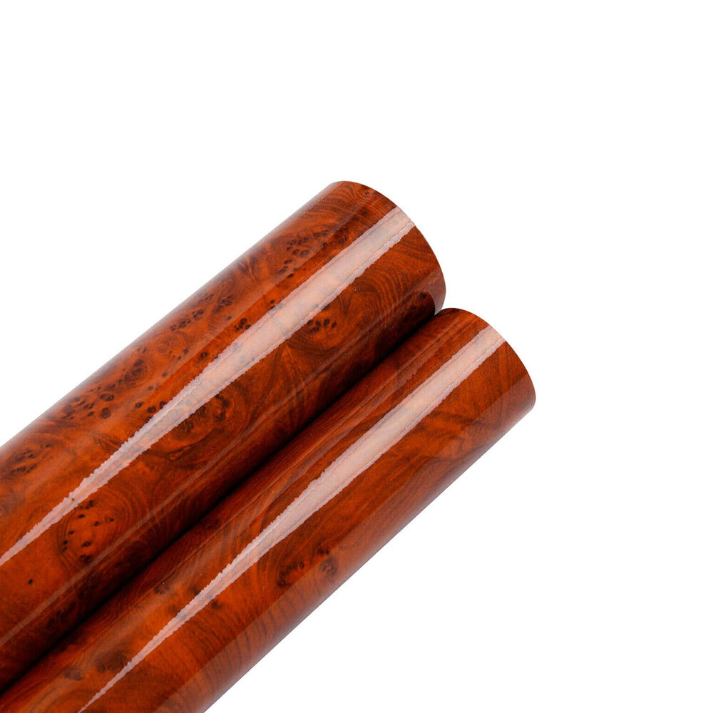 12 X 39” Car Sticker Glossy Walnut Wood-Grain Vinyl Wrap Wrap Film Accessories